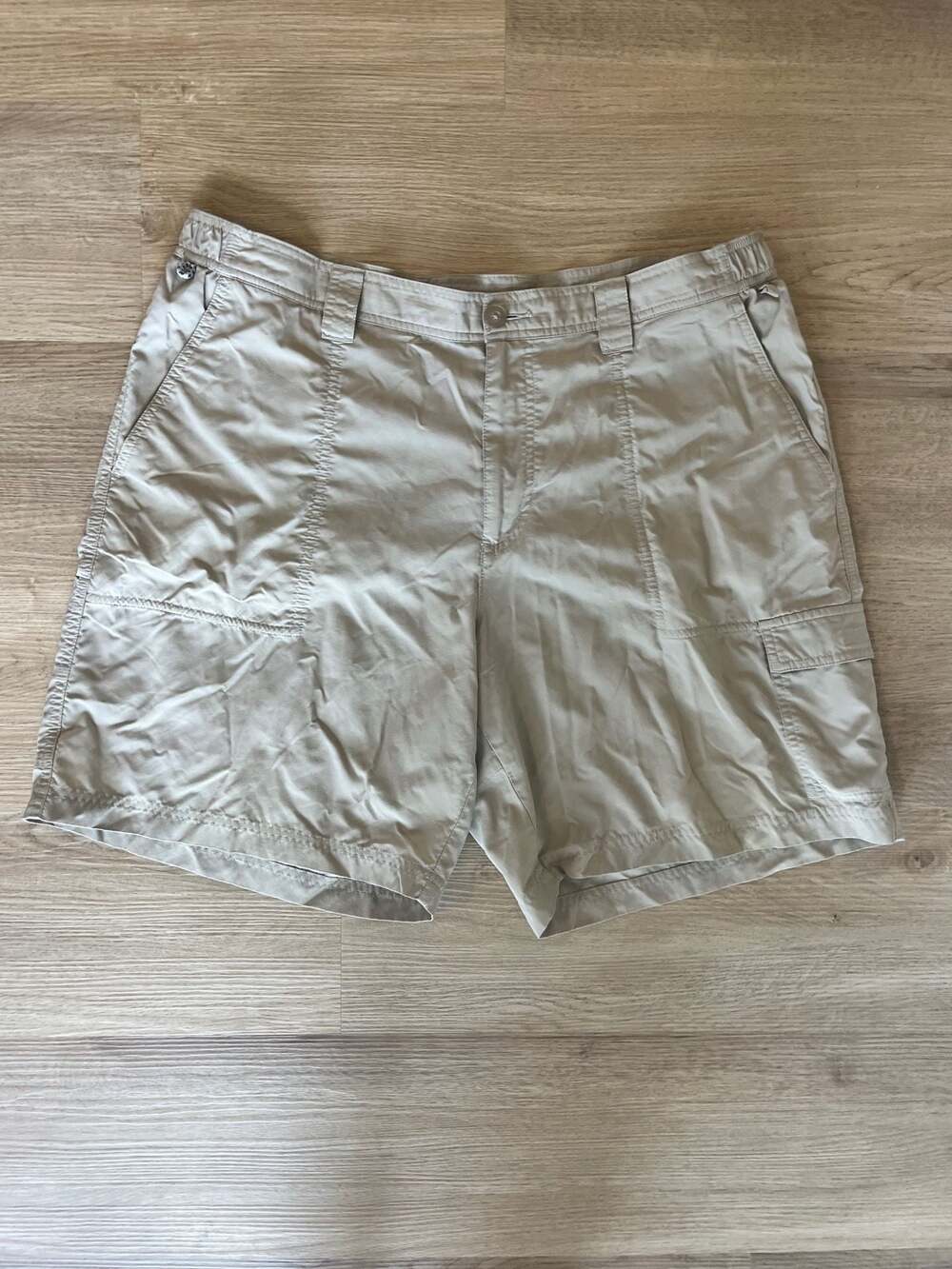 Columbia PFG Silver Ridge Cargo Fishing/Hiking, Performance Shorts, Khaki,38W